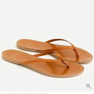 J. Crew Leather Capri Roasted Pecan Sandals -size 8